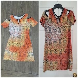 Paisley Dress Orange